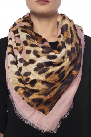 Patterned shawl with logo, zdjęcie 2 Patterned shawl with logo od Moschino